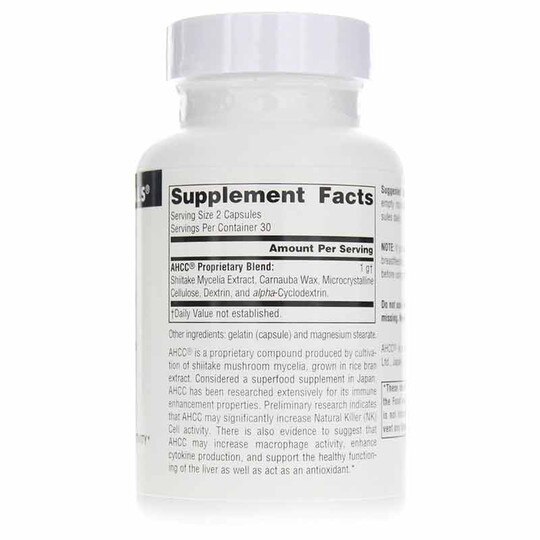 AHCC 500 Mg Capsules, SNN